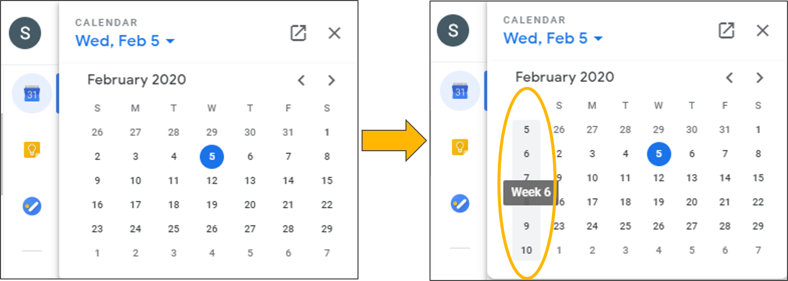 Show Calendar With Week Numbers Summafinance
