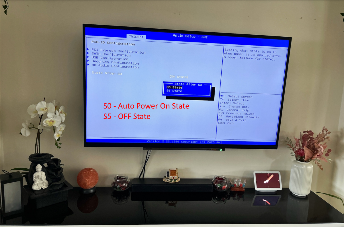 Auto Power On state in Aptio Setup AMI BIOS versino