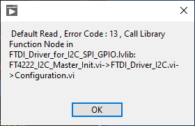 Error Code 13 Call Library Function Node